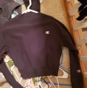 Black champion hoodie